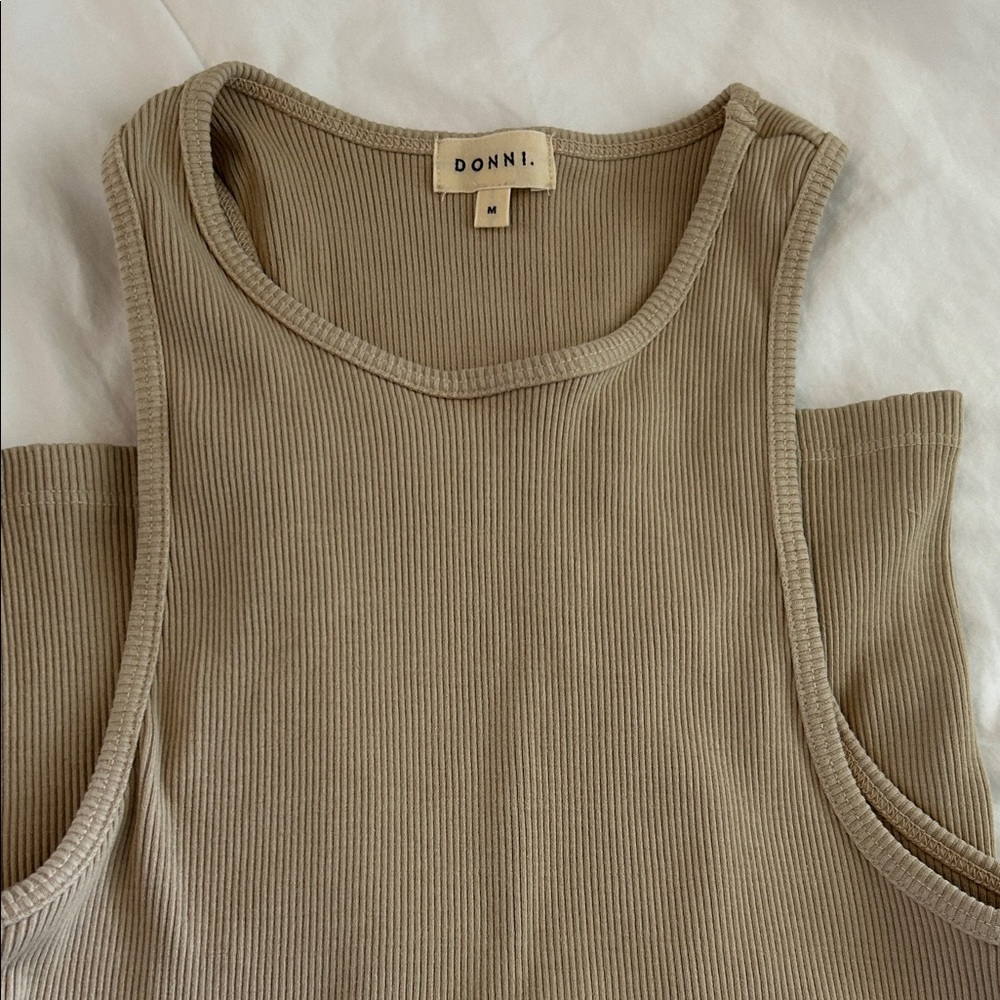 Donni slim ribbed tank